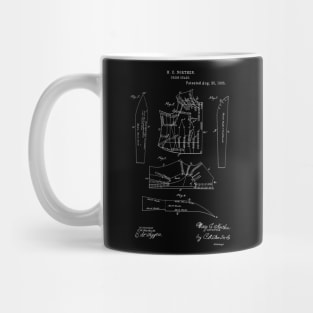 Dress Chart Vintage Patent Hand Drawing Mug